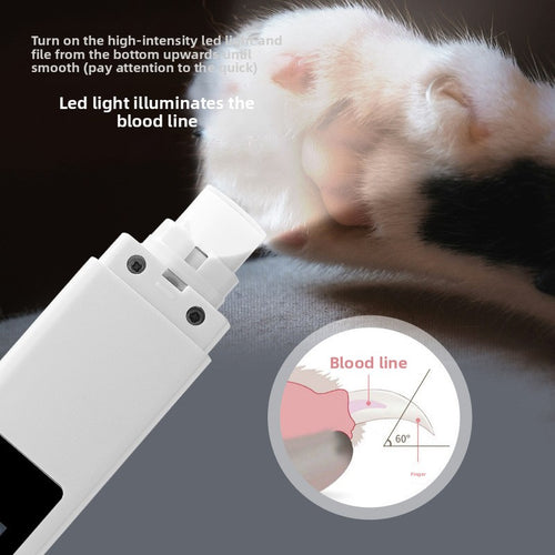 Electric Pet Nail Grinder with Dust Cover Rechargeable