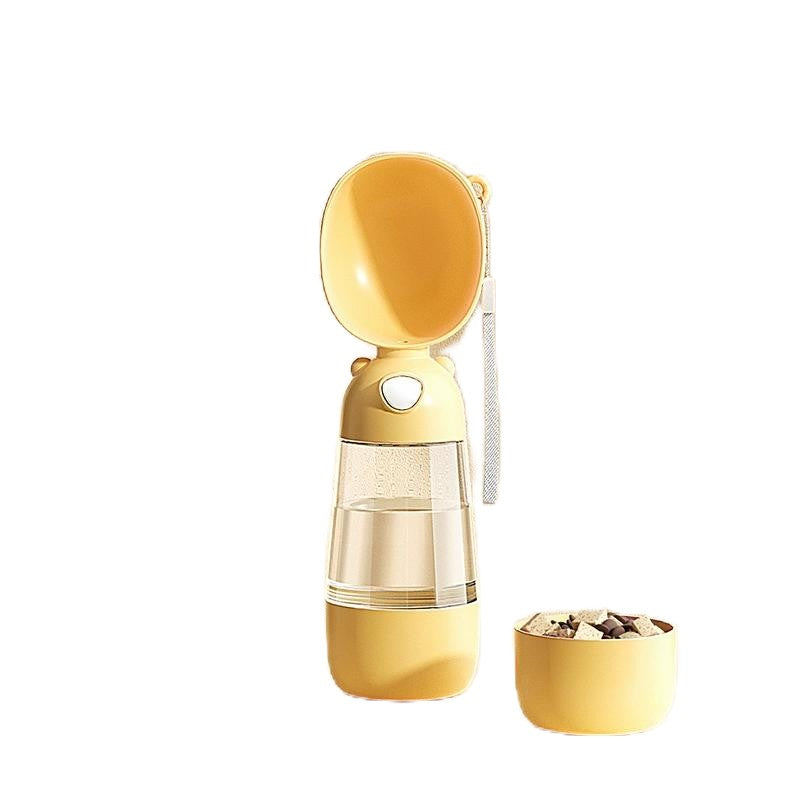 Portable Dog Water Bottle ? Travel Bowl & Food Container for Pets