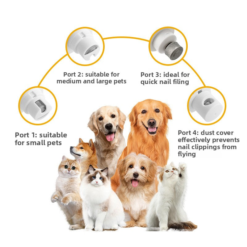 Electric Pet Nail Grinder with Dust Cover Rechargeable